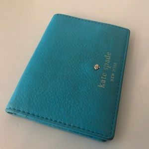 Kate Spade blue folding card holder